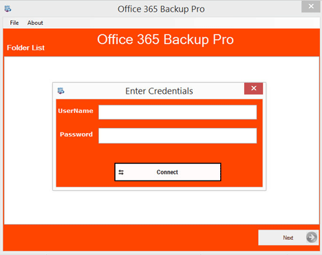 Export Office 365 to PST Tool - Home Screens