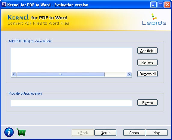 PDF Converter Tool - Home Screens
