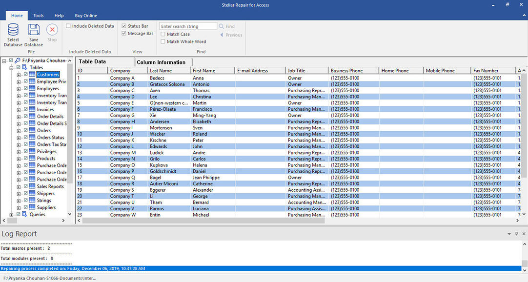 Repair Access Database File