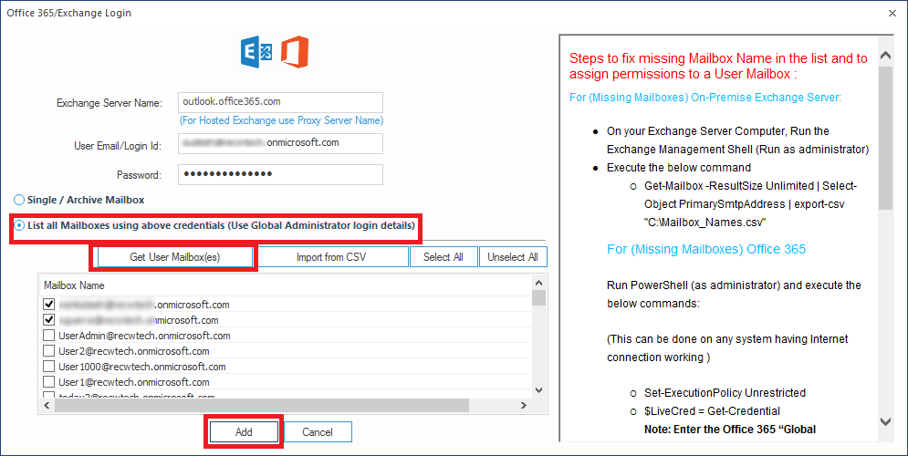 Migration guide from Amazon WorkMail to Office 365 account