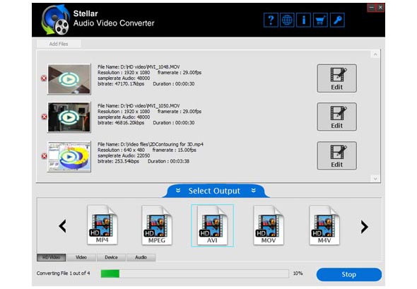 Conversion process start