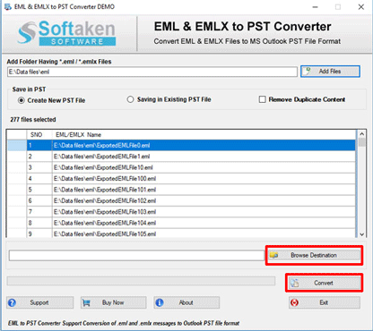 Find or Search 'EML files' if you don't know the location