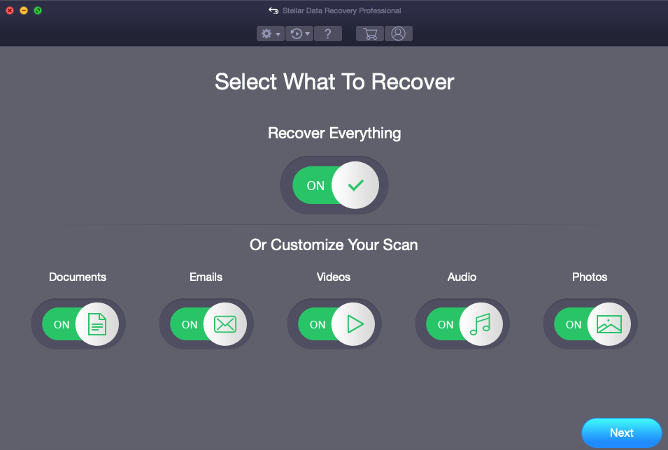 Mac Data Recovery software screenshots
